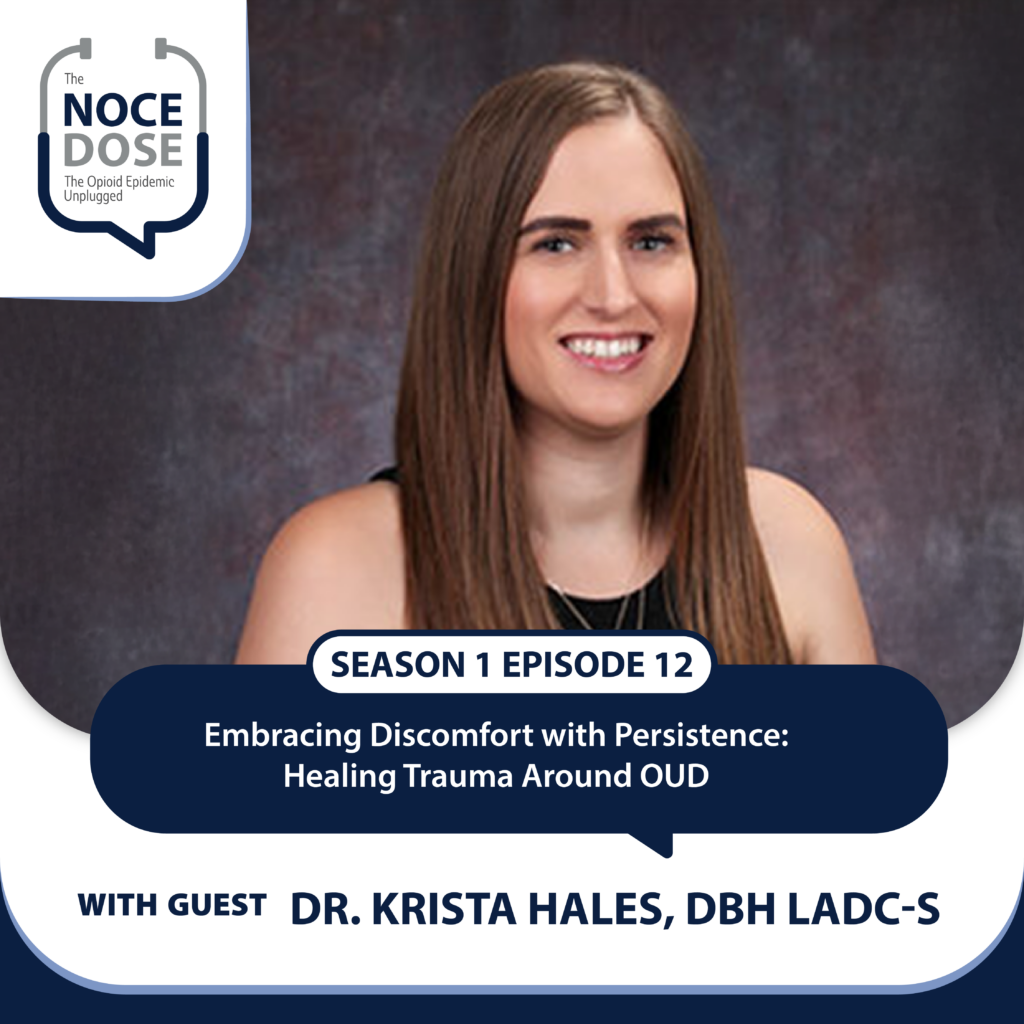 Dr. Krista Hales portrait cover for the NOCE DOCE Podcast s1 e12.