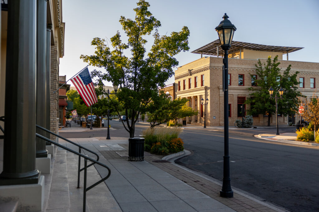Historic downtown Minden Nevada, established in 1906.