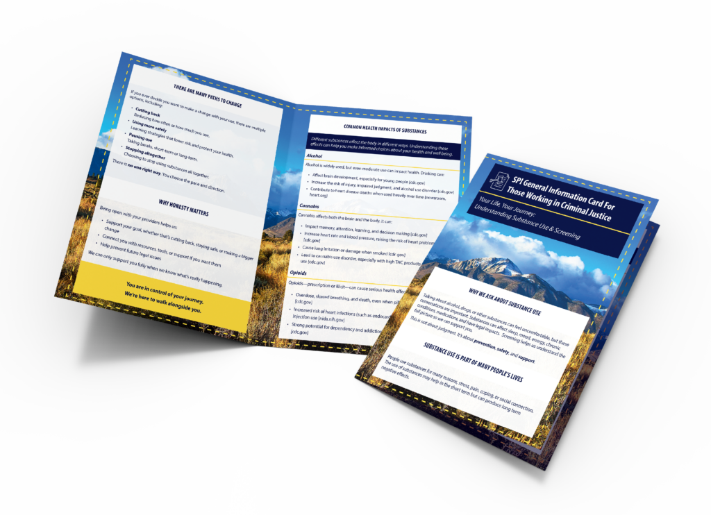 Criminal Justice Professional Care Conversation Handout thumbnail.